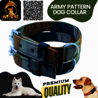 Army Pattern Dog Collar - Pp/nylon, 1.5 Inch | Durable Materials, Adjustable Fit, Easy To Clean, Stylish Military-inspired Design