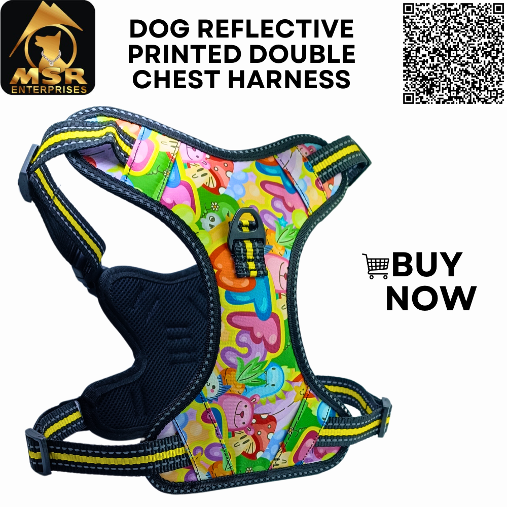 Dog Reflective Double Chest Harness