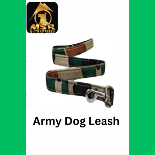 Army Pattern Padded Dog Leash