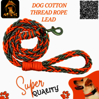 Dog Cotton Thread Lead - 100% Cotton Material, S/m/l/xl Sizes, Multicolor Design | Comfortable, Durable For All Dog Breeds