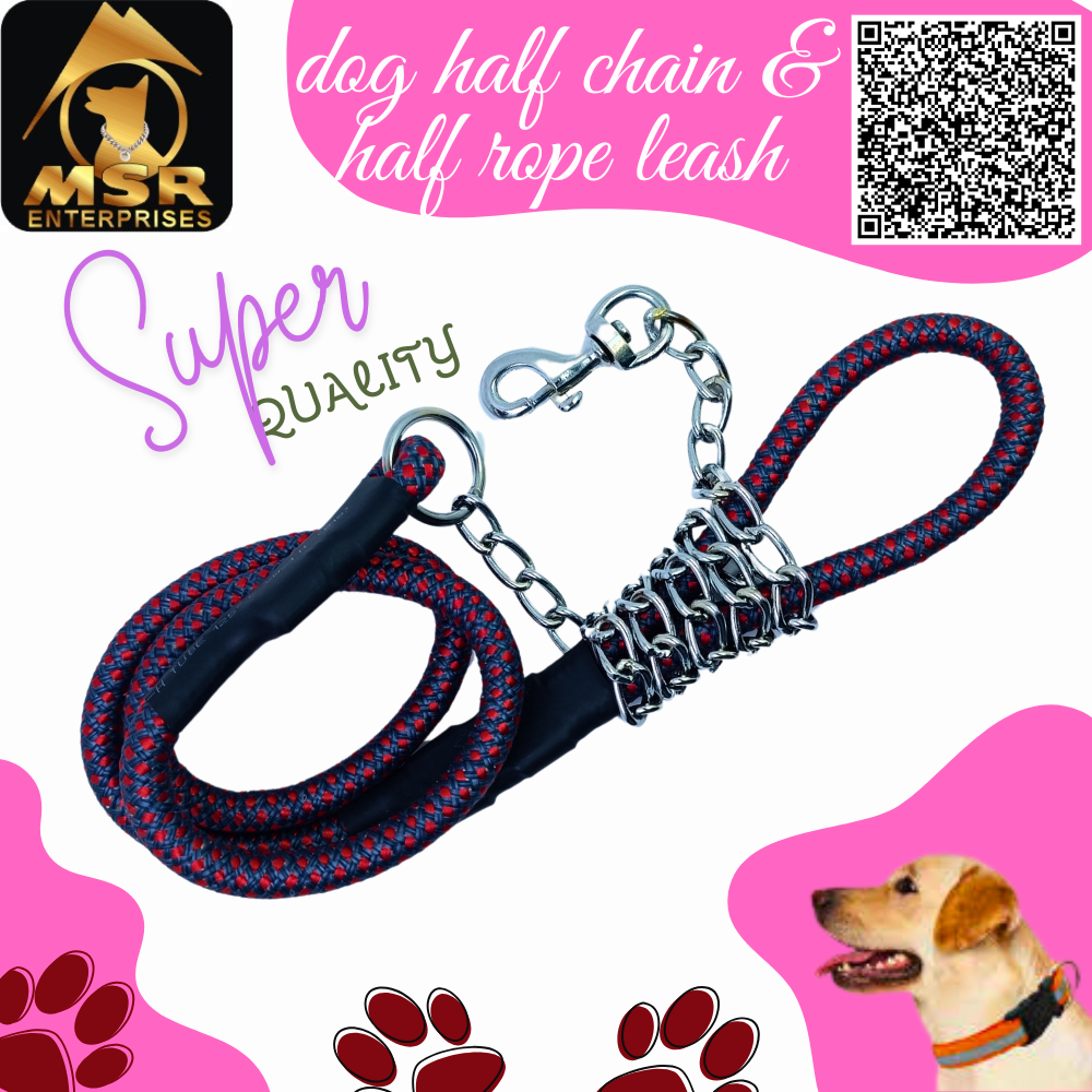 Multicolor Dog Half Lead Rope