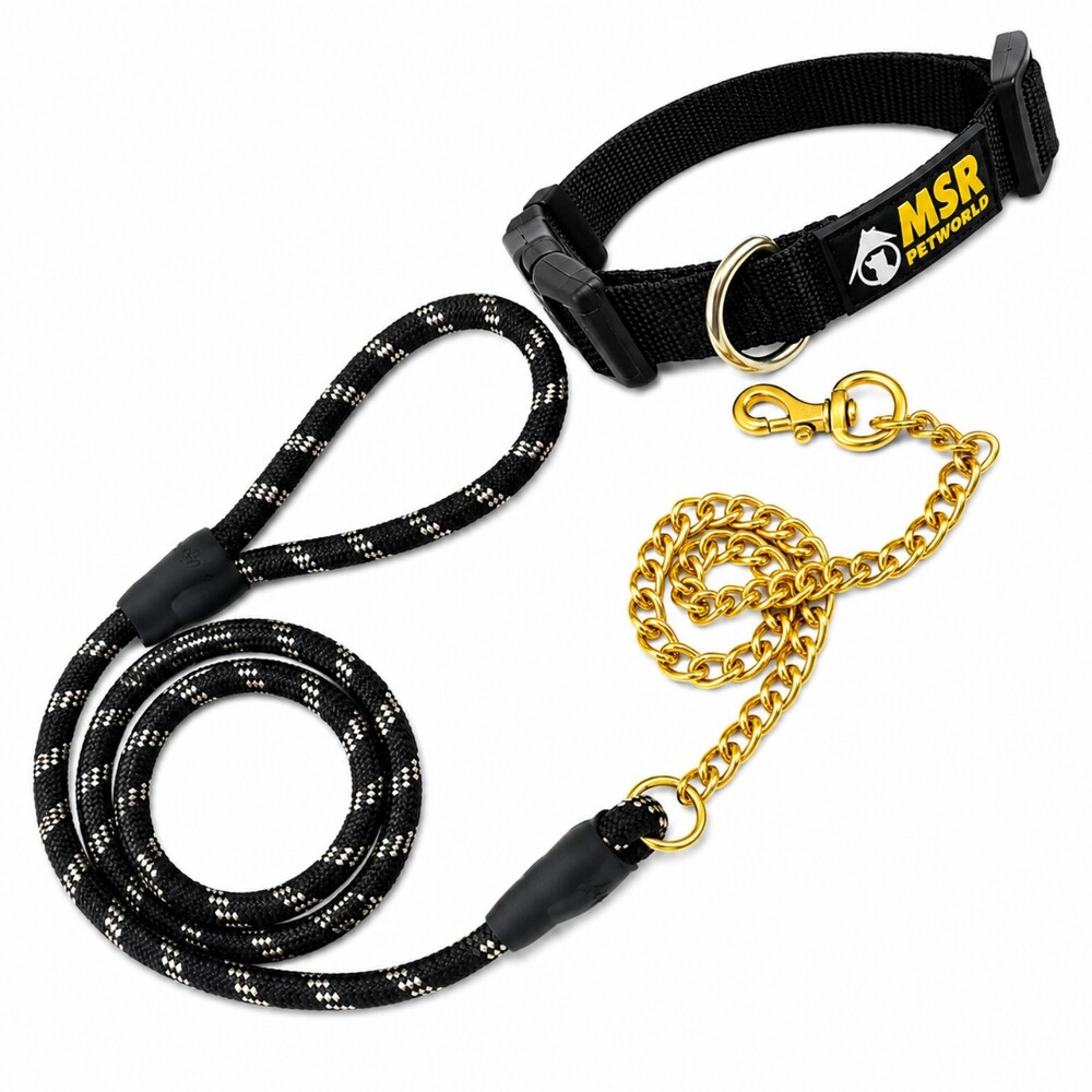 Dog Chain Leash & Half Rope