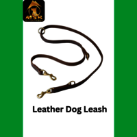 Leather Dog Show Leash - High Quality Leather, 0.75 Inch Width, Classic Brown Color, Comfortable Grip, Tangle-free Design, Suitable For All Breeds