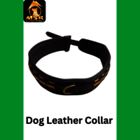Leather Fancy Dog Leash - 1.5 Inch, Durable Leather Material, Elegant Black Color With Brass Hook For All Dog Breeds