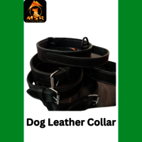 Leather Ultimate Padded Dog Collar Export - Leather, 1.5 Inch Adjustable Size, Multicolor Design | Durable, Comfortable, Stylish For All Dogs