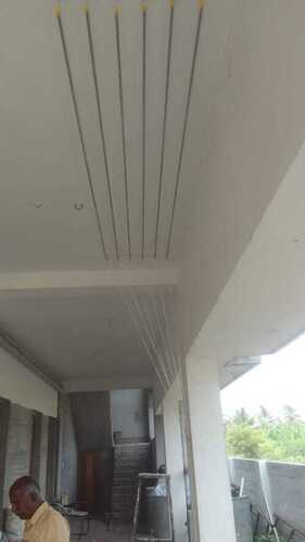 Apartment ceiling mounted cloth drying hangers