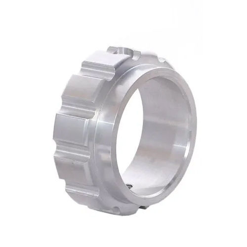 Silver Aluminum Round Nut