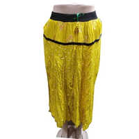 Yellow Ladies Rayon Long Skirt