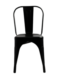 Adhunika Iron Tolix Chair Without Arm (17x16x33 Black) - Assembly: No Assembly Required