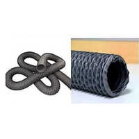 Pvc Gray Fabric Hose - Color: Black