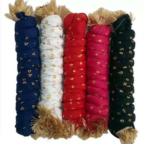 Gold Printed Dupoatta - Cotton Material | Customized Size, Available in Different Colors, Washable, All Season Comfort, Plain Patterned Elegance