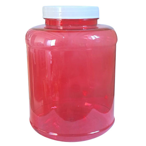 Plastic Red Protein Jar