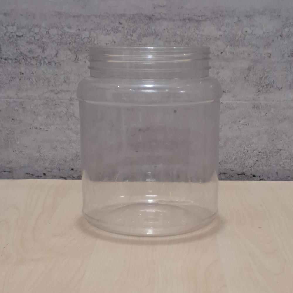 TRANSPARENT 1 KG PET PROTEIN JAR