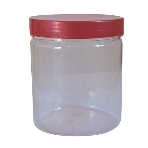 Plastic Transparent Round Jar