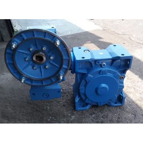 Blue Double Output Worm Gearbox