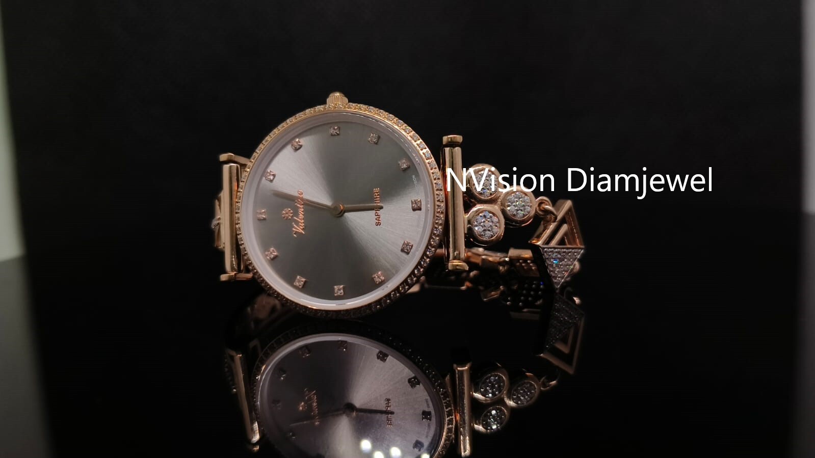 Rose Gold 18KT Natural Diamond Watch