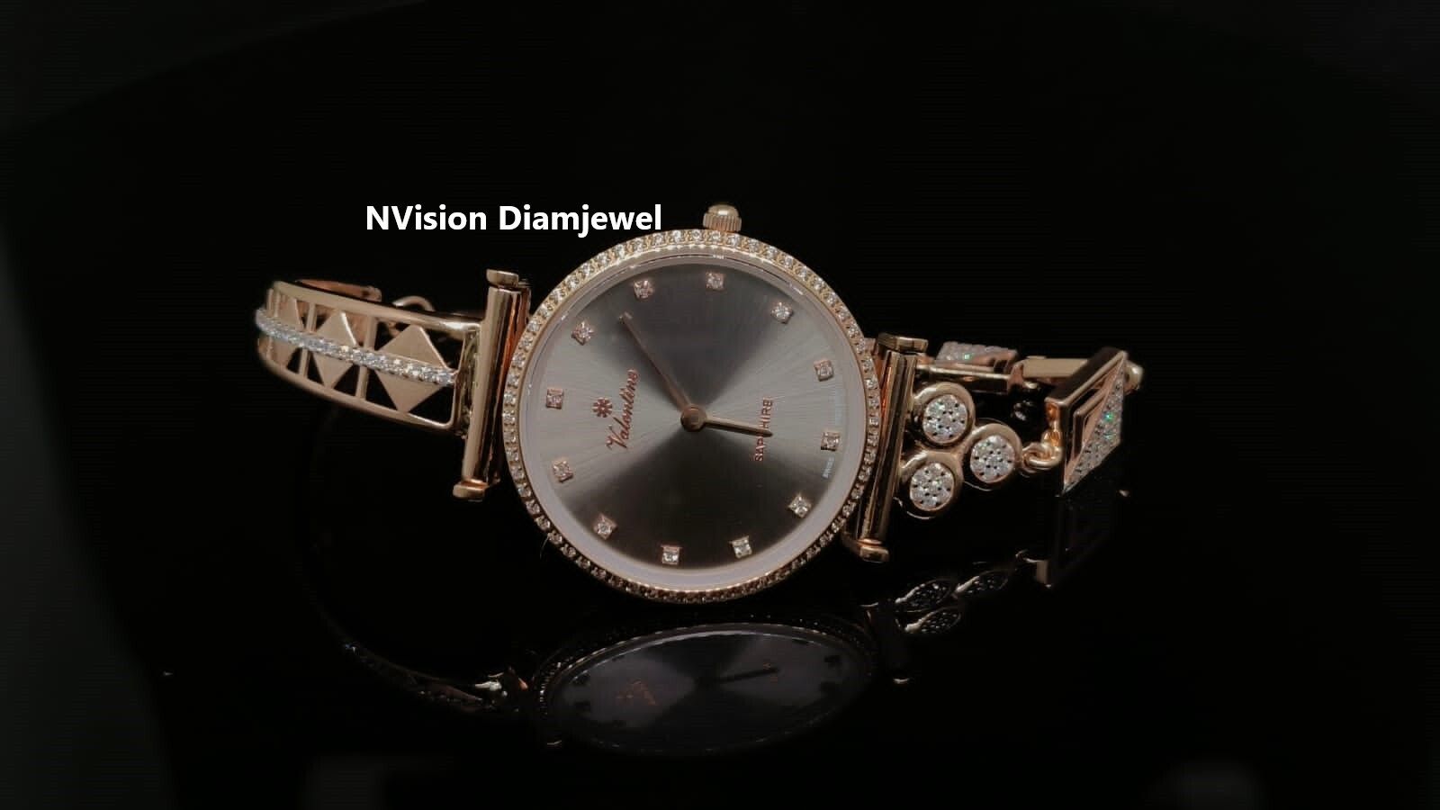 Rose Gold 18KT Natural Diamond Watch