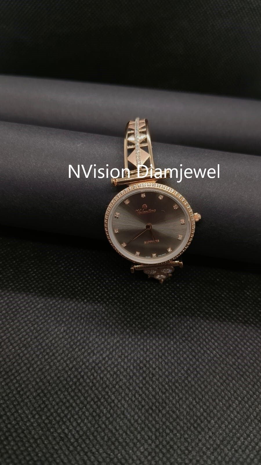 Rose Gold 18KT Natural Diamond Watch