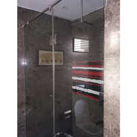 Transparent Toughened Glass Shower Partition