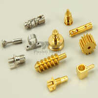 Cnc Turned Components - Stainless Steel, Customized Size, Golden Color | Polished Surface Finishing, Ideal For Industrial Applications