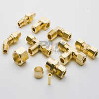 Brass Sleeve Fittings - Color: Golden