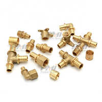 Pex Fittings - Stainless Steel, Customized Size, Golden Color | Polished Finish, Hexagon Head Code, Equal Shape, Suitable For Water Usage With Rings