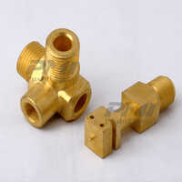 Brass Pressure Gauge Parts - Stainless Steel, Customized Size, Golden Color | Ideal For Industrial Applications In Water Engineering