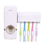 Automatic Toothpaste Dispenser Holder - Color: White