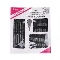 Mitsico Hand Sewing Set - 60pcs Complete Kit | Stainless Steel Needles, Assorted Thread Colors, Ideal For Beginners And Travelers