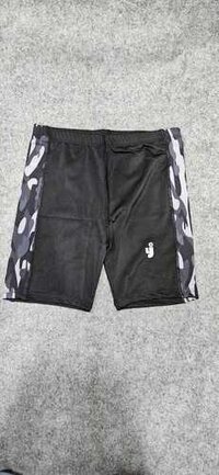 Side Print Tighties - Four Way Stretchable Fabric, Flexible Fit For Workouts, Yoga & Casual Wear, Black With Camouflage Side Print