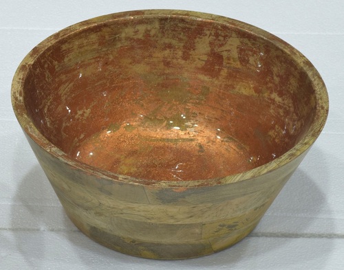 Wooden Bowl With Hand Painted