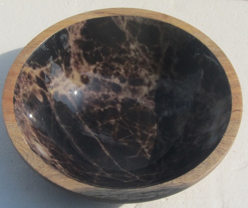 New Design Wooden Bowl With Enamel