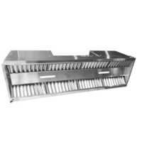 Semi-Automatic Commercial Kitchen Hood Range With Esp Fume