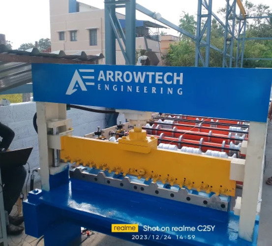 Industrial Roof Tile Making Machine - Color: Green Paint Coated