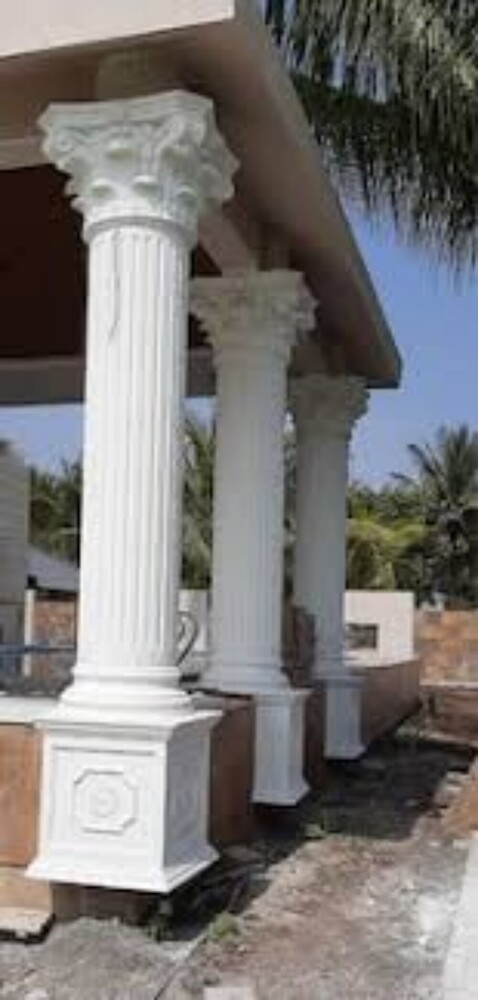 285 SQFT GRC Column - GRC Material, Various Sizes Available | Polished Surface Treatment, High Durability for Industrial Use