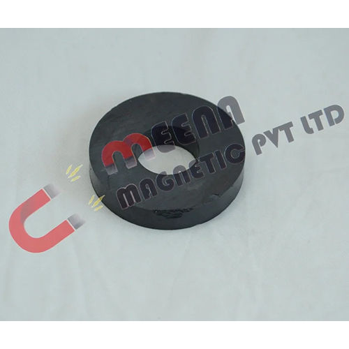 40 Mm Ferrite Ring Magnet - Color: Black