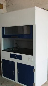 Framed Sliding Fume Hood - Toughened Glass/polycarbonate, 1200x750x2100 Mm Dimensions, 90 Kg Load Capacity, Led Illuminated, 100% Exhaust Air Balancing, Noise Level 70 Db