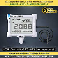 Bluetooth Temperature Humidity Data Logger With 1 No External Temperature Sensor