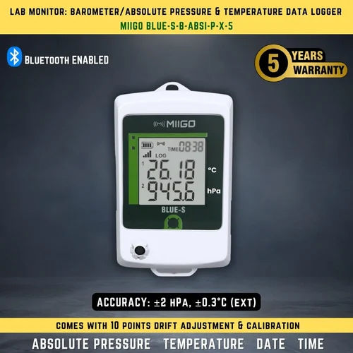 Digital Barometer Temperature Data Logger Bluetooth