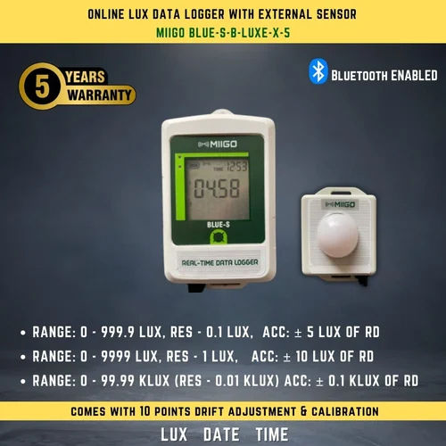 Lux Meter With Bluetooth Data Logger