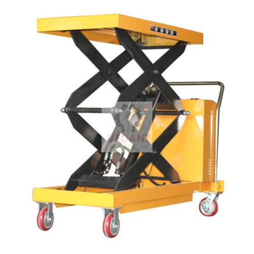 Dc Operated Mobile Scissor Lift Trolley - Material: Iron