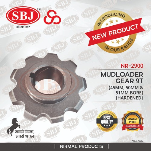 MUDLOADER GEAR 9T (51MM BORE HARDENED)