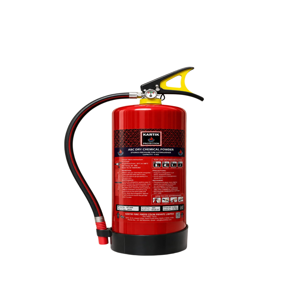 6 Kg Map 90 Abc Stored Pressure Fire Extinguisher - Color: Red