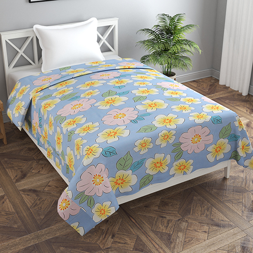 Polycotton Single Bed Size Duvet Cover With Zipper