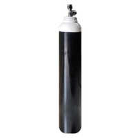 Black Empty Liquid Oxygen Cylinder