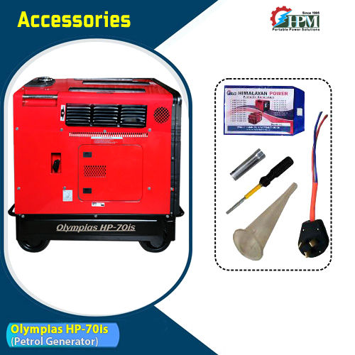 8 KVA Silent Digital Inverter Generator Model Olympias HP-70is Recoil Start Self Start and Remote Start