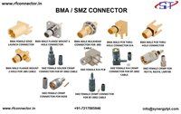 SMB male right angle crimp connector for LMR 100 cable