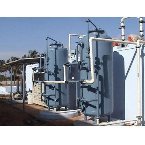 Industrial Sewage Treatment Plant - Stainless Steel, Grey Color | Automatic Operation, Electric Power, High-Capacity Design