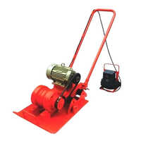 Orange Able Avc 40 - 5 Ton Plate Compactor, 20"x27" Compaction Plate Size, 5hp Electric Motor, 3000 Kg Impact Force, 2000 P/min Vibration Frequency, 65 Ft/min Travel Speed, 180 Kg Weight, Orange Finish