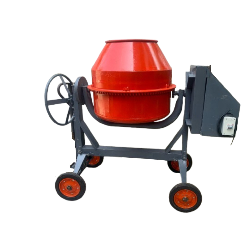 Orange 200Ltr Tilting Type Concrete Mixer